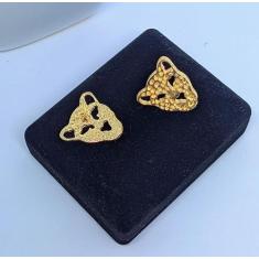 Par de Brincos Feminino Adulto e Infantil Folheado Ouro Dourado Brinco