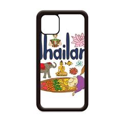 Capa padrão de marco com símbolo nacional da Tailândia para iPhone 11 Pro Max para Apple Mobile
