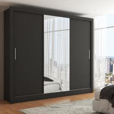 Guarda-Roupa Casal Katherine Slim 3 Portas com Espelho