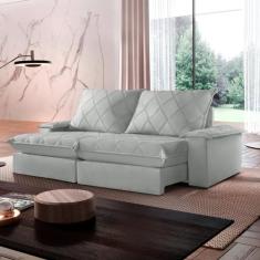 Sofá Retrátil e Reclinável com Catraca Blindada 240cm Merlot - Montano