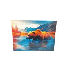 Quebra-Cabeça Urso Caçador 150 Peças em MDF 39,5x29,8 cm - Coleção Tea