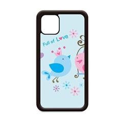 Ilustração adorável gaiola de pássaros para iPhone 12 Pro Max capa para Apple Mini Mobile Case Shell