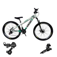 Bicicleta Vikingx 21v Aro 26 Tuff 25 Aluminio Cambio Shimano Dianteiro