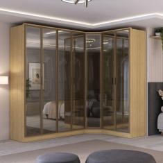 Guarda-roupa Módulo 4 Portas + Módulo Canto + Módulo 2 Portas Ravi Olmo Italiano