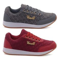 Tênis Feminino Casual Esportivo Confortável - Kit 2 Pares - Vanelli, 3