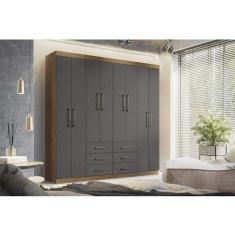 Guarda-roupa Casal 8 Portas 6 Gavetas Liverpool - Santos Andirá