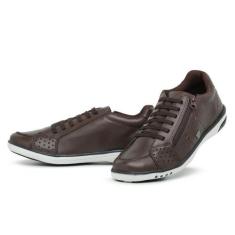 Tênis Sapatenis Masculino Casual Ziper Lateral Café - Top Franca Shoes