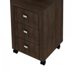 Gaveteiro Com 3 Gavetas Tecno Mobili Rústico