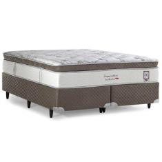 Cama Box Queen Herval Imperatore Eco Bamboo, Molas Ensacadas, 73 x 158