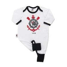 Macacão Bebê Longo Corinthians Timão Oficial