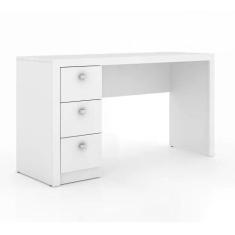 Escrivaninha 03 Gavetas Reversível ME4102 Branco Tecno Mobili, Branco
