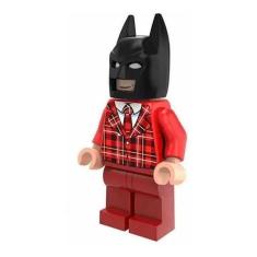 Boneco Blocos De Montar Batman Roupa Xadrez