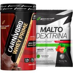 Carnívoro Whey Isolado Prime 900g + Maltodextrina 1kg Body Action - Bo