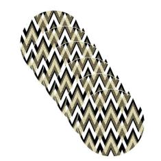 Sousplat Chevron Dourado - NSW, 6 Peças, Sem base