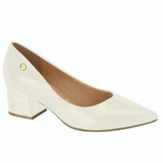 Sapato Vizzano Casual Feminino Bico Fino Salto Baixo Confort-Feminino