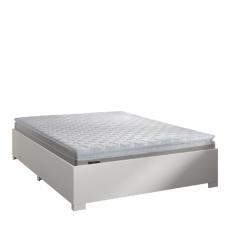 Cama Box Casal Desmontável Com Colchão de Espuma D33 Millenium Pillow Top 138x188x50cm Bege/Branco Hellen