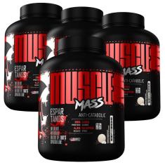 Kit  4x Muscle Mass Hipercalórico - Espartanos-Unissex