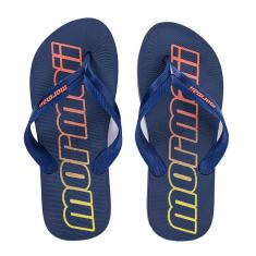 Chinelo Mormaii Tropical  Masculino Azul Laranja