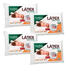 Kit de 4 Travesseiros Alto Látex Light - Duoflex