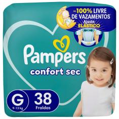 Fralda Pampers Confort Sec G  38 Unidades