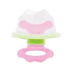 Mordedor com massageador de gengiva rosa Buba, Rosa