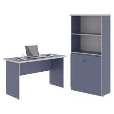 Mesa de Computador e Armario Japão Azul