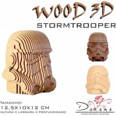 Quebra Cabeça 3D Stormtrooper Decoração Ornamento Enfeite