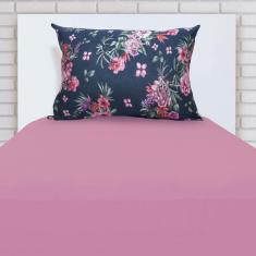 Jogo Lençol Cama Solteiro C/ Elástico 2 Pçs Doce Vida Lima