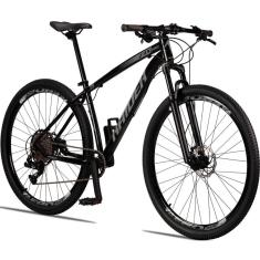 Bicicleta aro 29 raider z3x pro 12 vel  freio hidráulico susp. com trava no guidão-Unissex