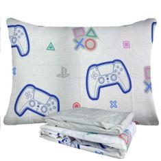 Jogo de Cama Infantil 100% Algodão Solteiro Estampado Personagens Com 