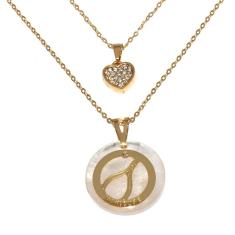 Colar Duplo Curso Profissão Manicure Alicate Unha Folheado