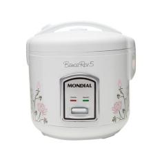 Panela Elétrica de Arroz Mondial Branca 400W 5 Xícaras 110v, Branco, 1