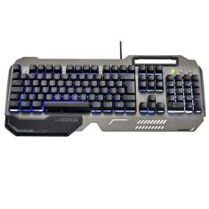 Teclado Gamer Multilaser Warrior Ragnar Superficie em Metal TC222