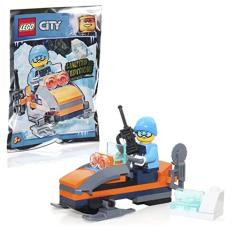 Minibuild LEGO City Winter Holiday - Minifigura Arctic Explorer com moto de neve (40 peças)