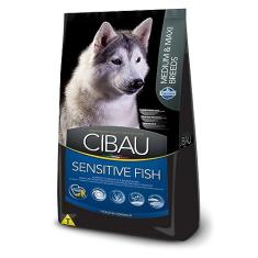 Ração Farmina Cibau Sensitive Fish para Cães Adultos de Raças Médias e Grandes - 12kg