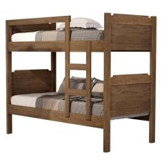 Beliche Kassandra Solteiro Castanho com Colchões