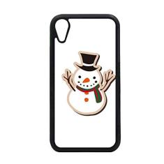 Capa de Natal com boneco de neve para iPhone XR para proteção de telefone da Apple