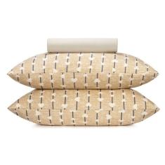 Jogo de Cama Casal 3 Peças Altenburg Malha Fio Penteado 100% Algodão - Love Line