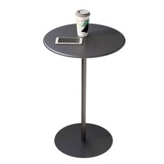 Mesa de bistrô, mesa de bar alta, mesa de bar circular em pé, mesa de café, mesa de jantar para cozinha, sala de estar, escritório, área de estar, mesa de metal com detalhes em ferro