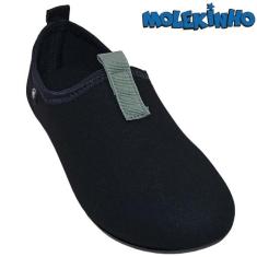 Tenis Meia Sapatilha Molekinho Infantil Bebê Em Laycra Confort, Preto,