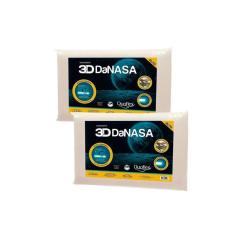 Travesseiro Viscoelástico 3D DaNasa DT3241 Kit c/ 2 Un (50x70) - Duoflex