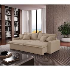 Sofá Montreal Linho 02 Módulos De 90cm B25cm Meu Sofá Online A226 Linho Bege