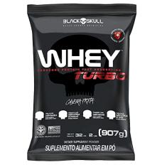 Refil Whey Turbo Baunilha 907G, Black Skull