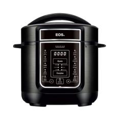 Panela de Pressão Elétrica 5 Litros Eos Multicooker Digital Inox Preto Epp50dp 220v