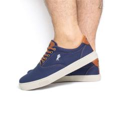 Tênis Sapatênis Polo White Casual Original Em Lona Super Leve e Maciio 2100-Masculino