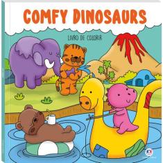 Livro - Comfy Dinosaurs - Para Colorir