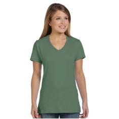 Camiseta feminina Nano-T com gola V Hanes