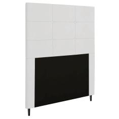 Cabeceira Luna Para Cama Box Solteiro 90 Cm Corino Branco