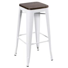 Banqueta Alta Iron Tolix 76 Cm Branco