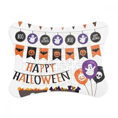 Moldura de quebra-cabeça de Halloween com tema de fantasma, tema de Halloween